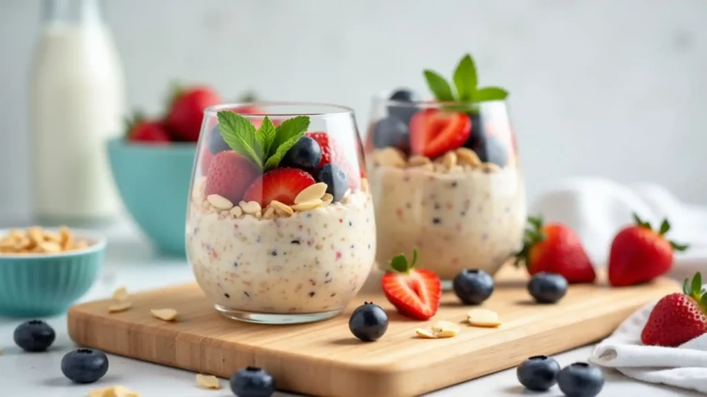 a couple glasses of food