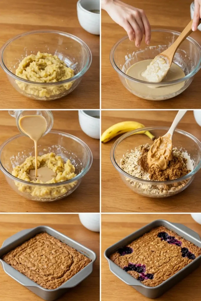 how to make vegan baked oats steps