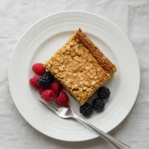 vegan baked oats recipe card image