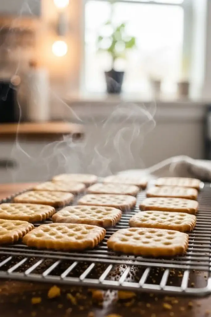 Cooling gluten-free crackers